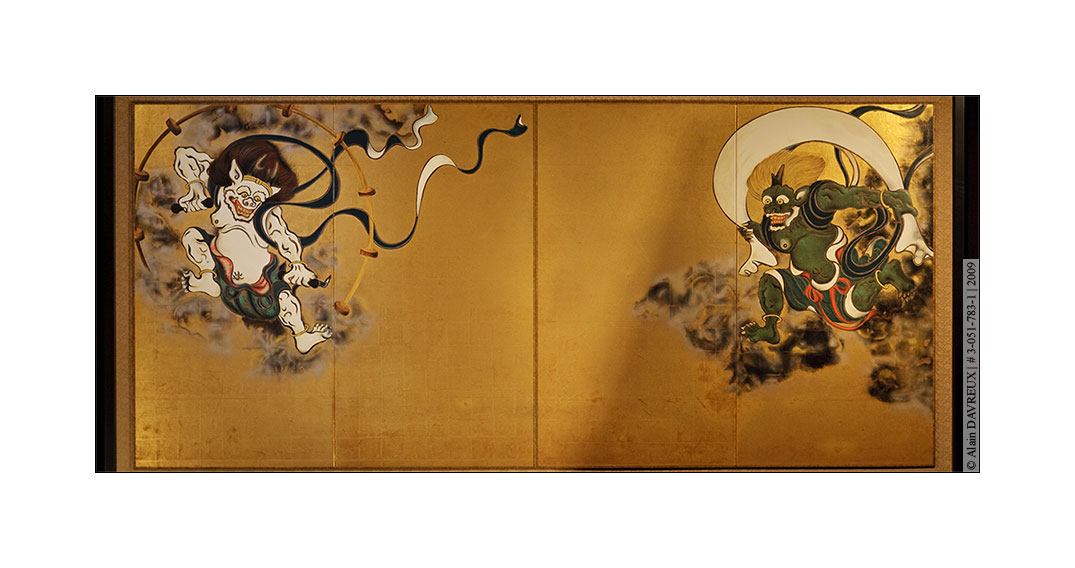 

Fujin and Raijin by Tawaraya Sotatsu, Kennin-ji, Kyoto, 2009.


# 
3-051-783-1




- Japan Photography 2009 - Copyright Alain Davreux